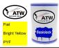 Preview: Fiat, Bright Yellow, PYF: 500ml Lackdose, von ATW Autoteile West.